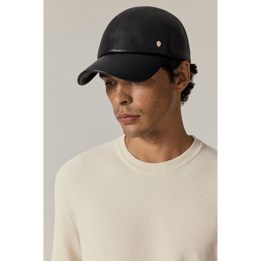 Buy Lexie Leather Cap - Black - Helen Kaminski