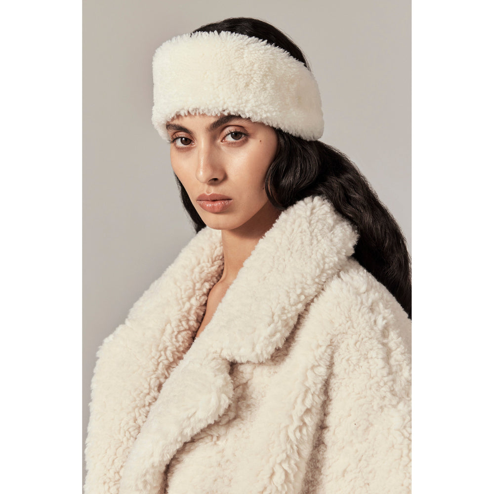 Lambskin Shearling Headband Sheepskin Headband – Cloud Nine Sheepskin main image 4