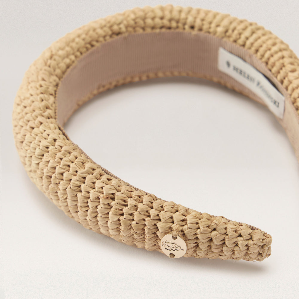 Darcy Raffia Headband - Natural - Raffia Accessory | Helen Kaminski US