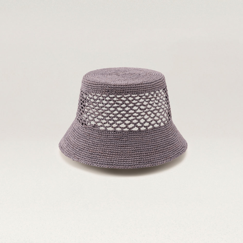 Buy Hana Raffia Bucket - Lilac - Helen Kaminski