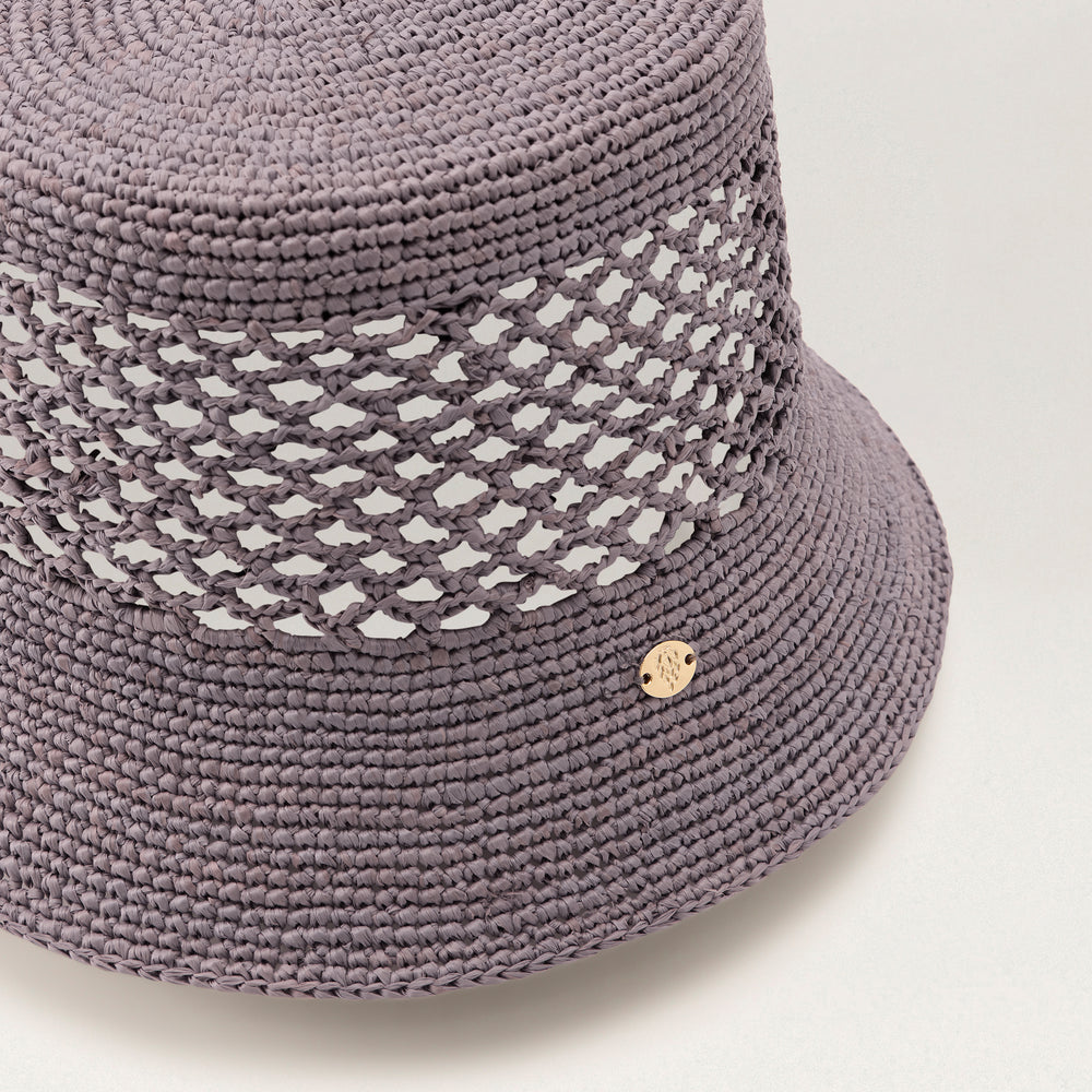Buy Hana Raffia Bucket - Lilac - Helen Kaminski