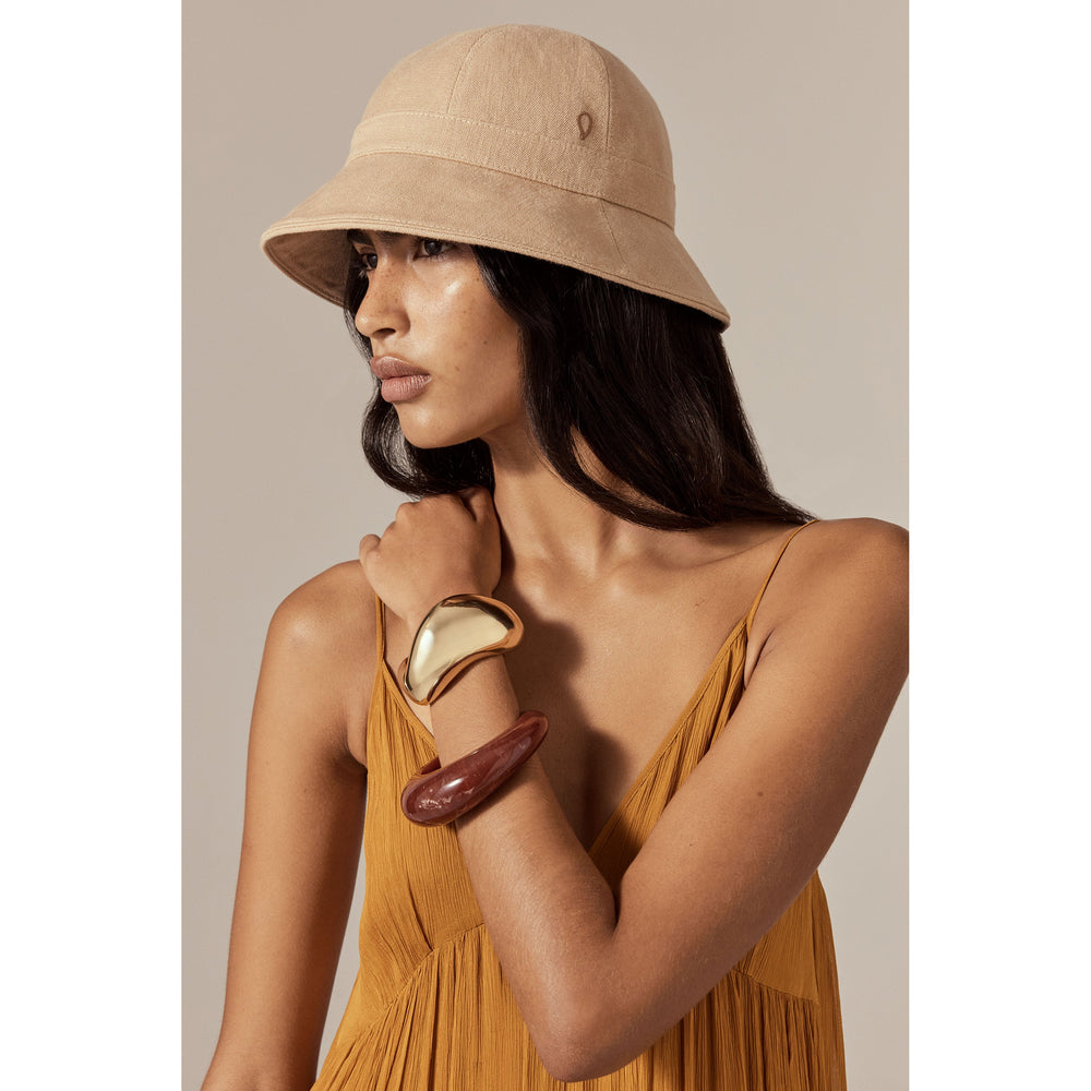 Kai Hemp Cloche - Nougat - Beige Hat | Helen Kaminski US