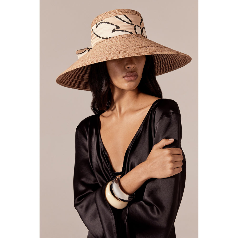 Keshini Raffia Sun Hat - Nougat - Beige Hat | Helen Kaminski US