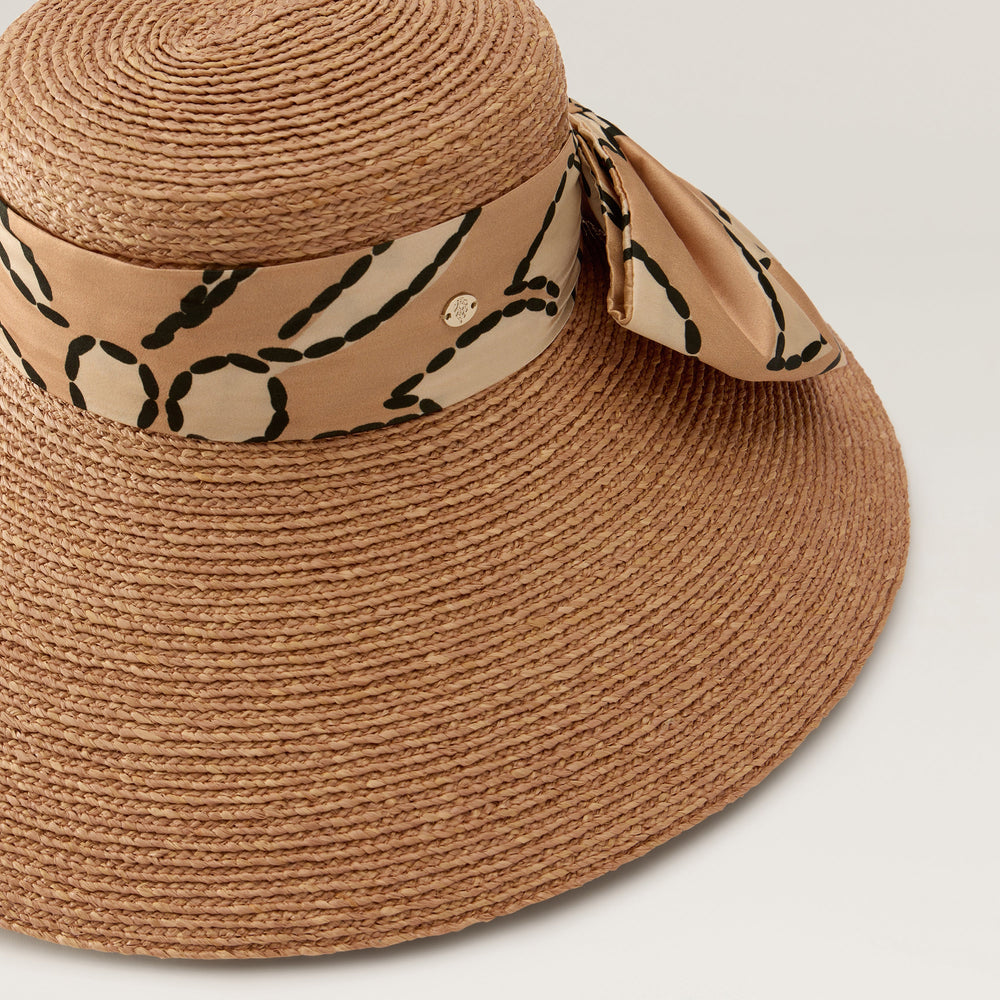 Keshini Raffia Sun Hat - Nougat - Beige Hat | Helen Kaminski US