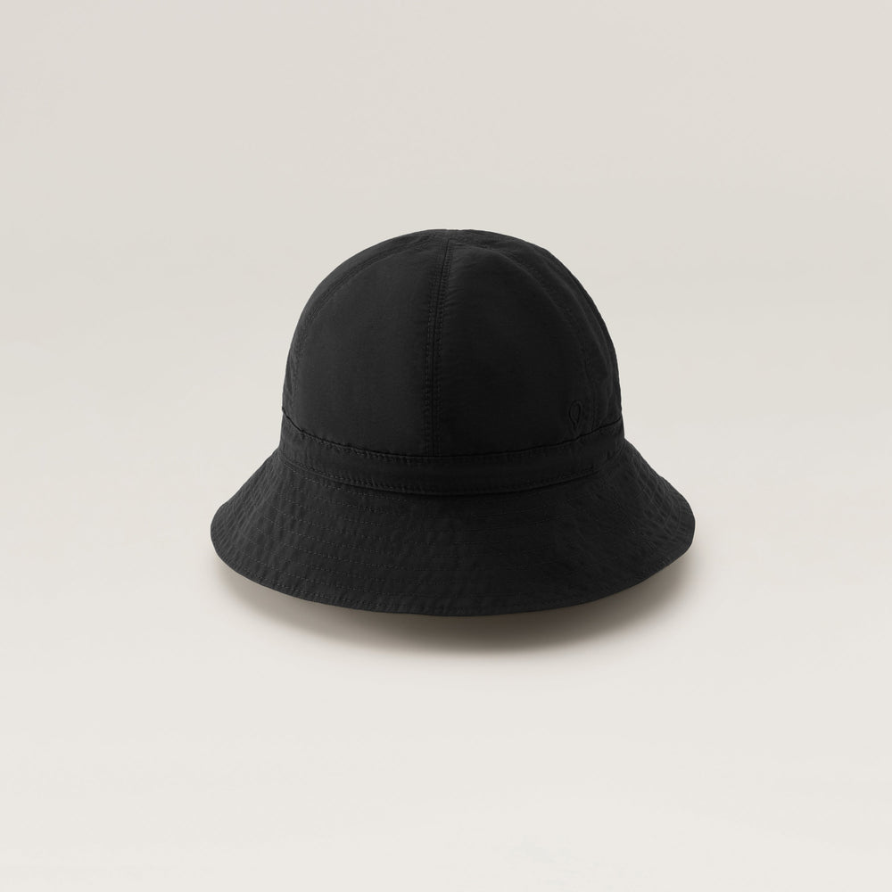 Kiran Packable Cloche - Black - Cotton Blend Hat | Helen Kaminski US