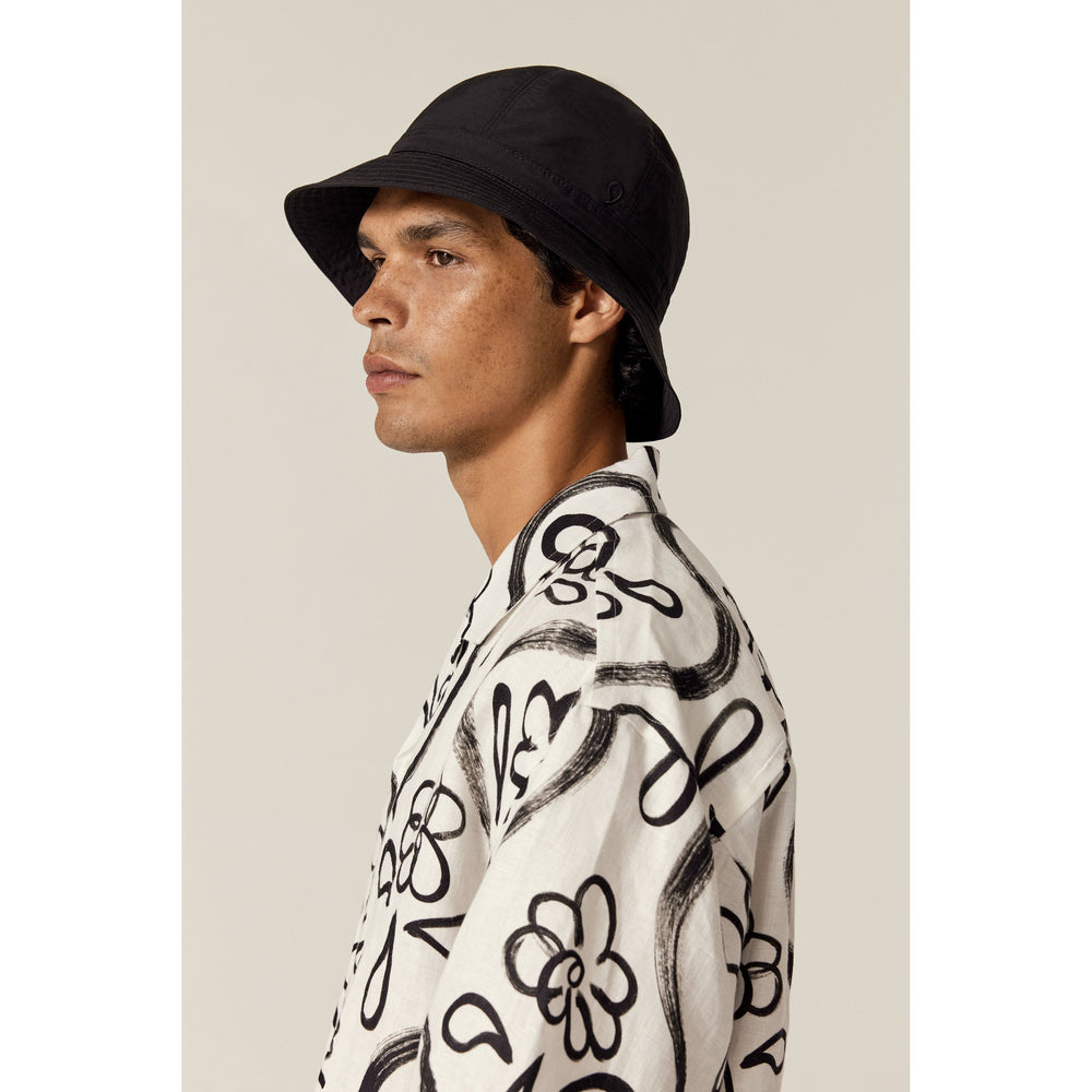 Kiran Packable Cloche - Black - Cotton Blend Hat | Helen Kaminski US
