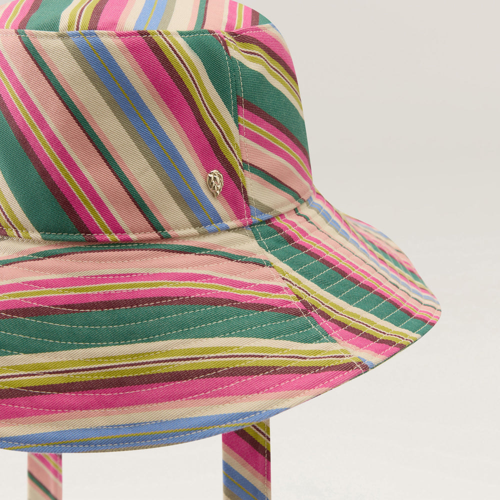 Kiyoma Cotton Stripe Bucket Hat - Stripe | Helen Kaminski US