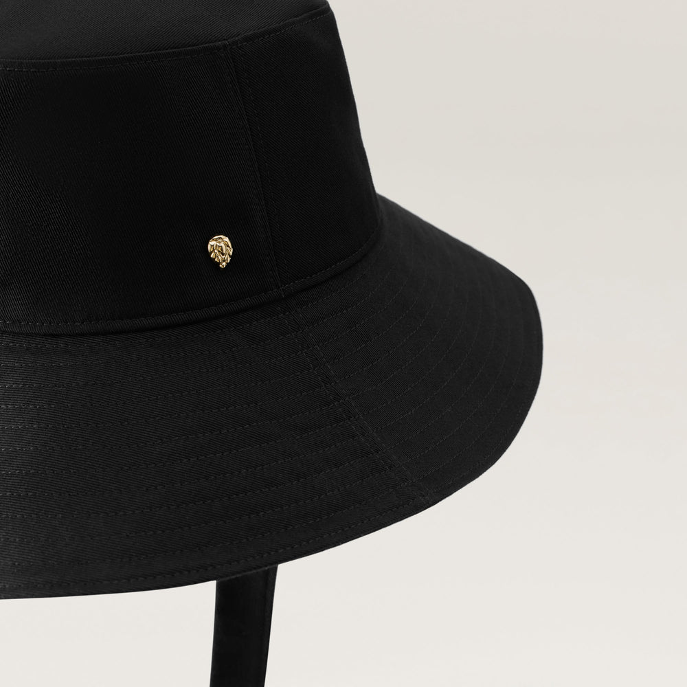 Kiyoma Organic Cotton Bucket Hat - Black | Helen Kaminski US