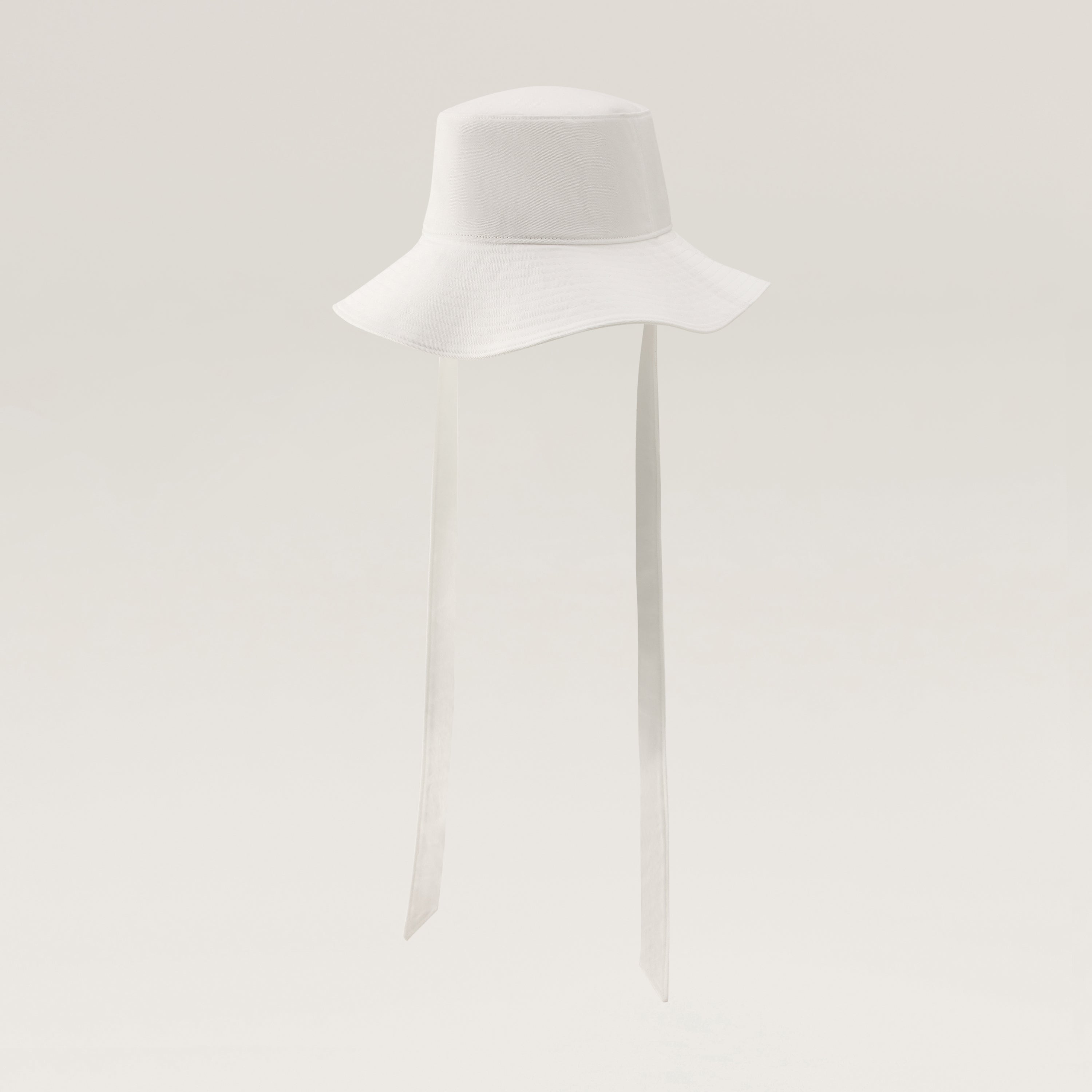 Kiyoma Organic Cotton Bucket Hat - White | Helen Kaminski US