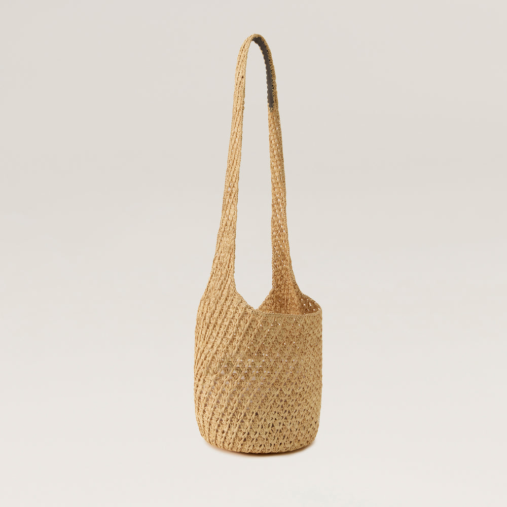 Lani Raffia Crochet Small Sac - Natural - Beige Bag | Helen