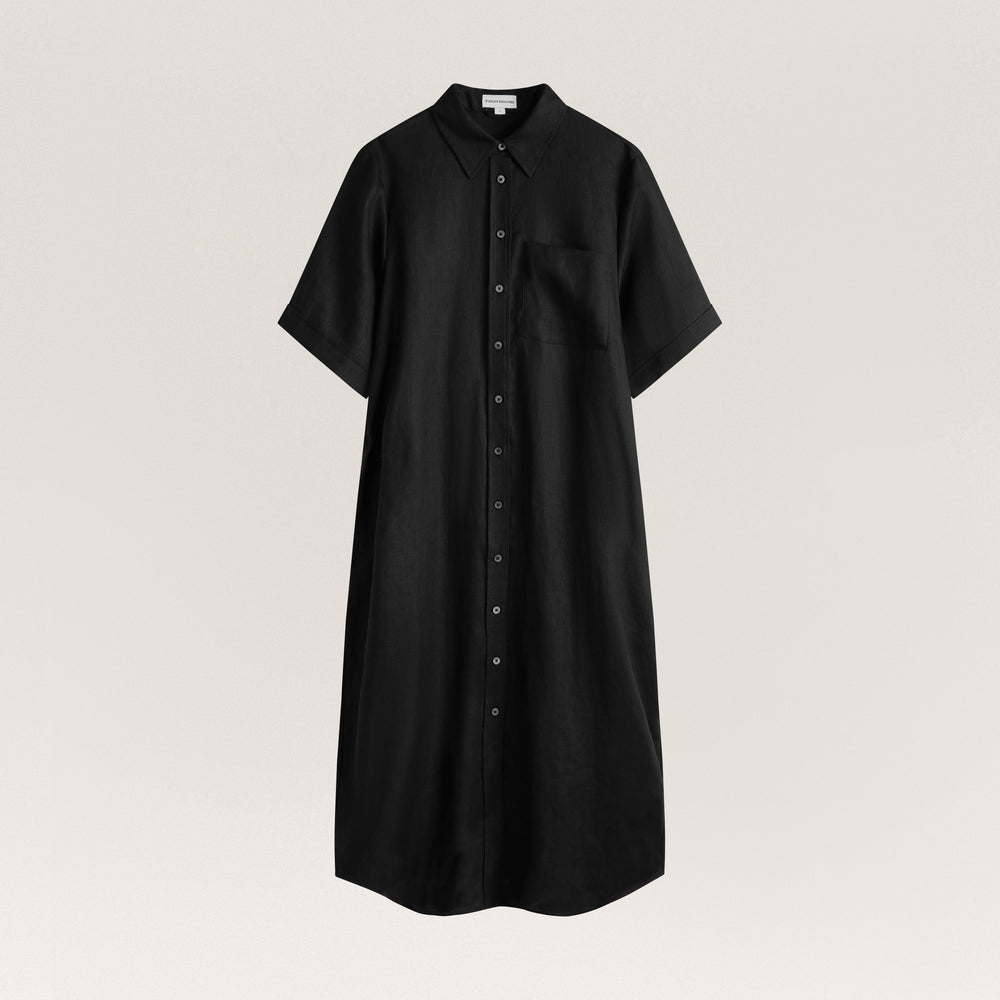 Premium Linen Shirt Dress