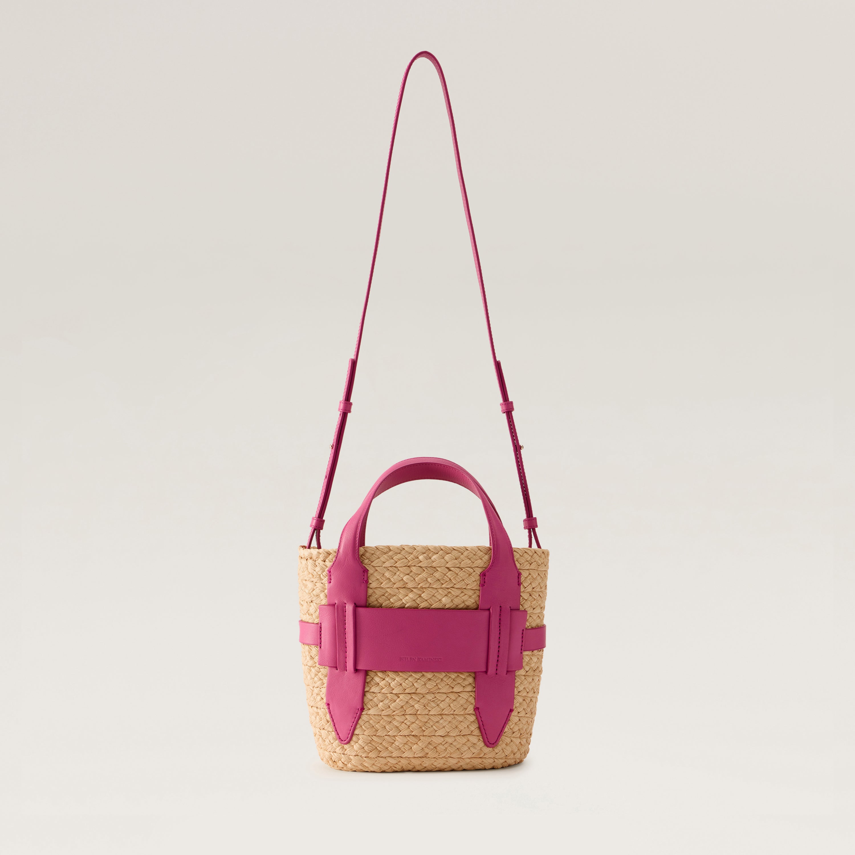 Lipari S Tote - Natural/Bright Pink - Mini Tote Bag | Helen