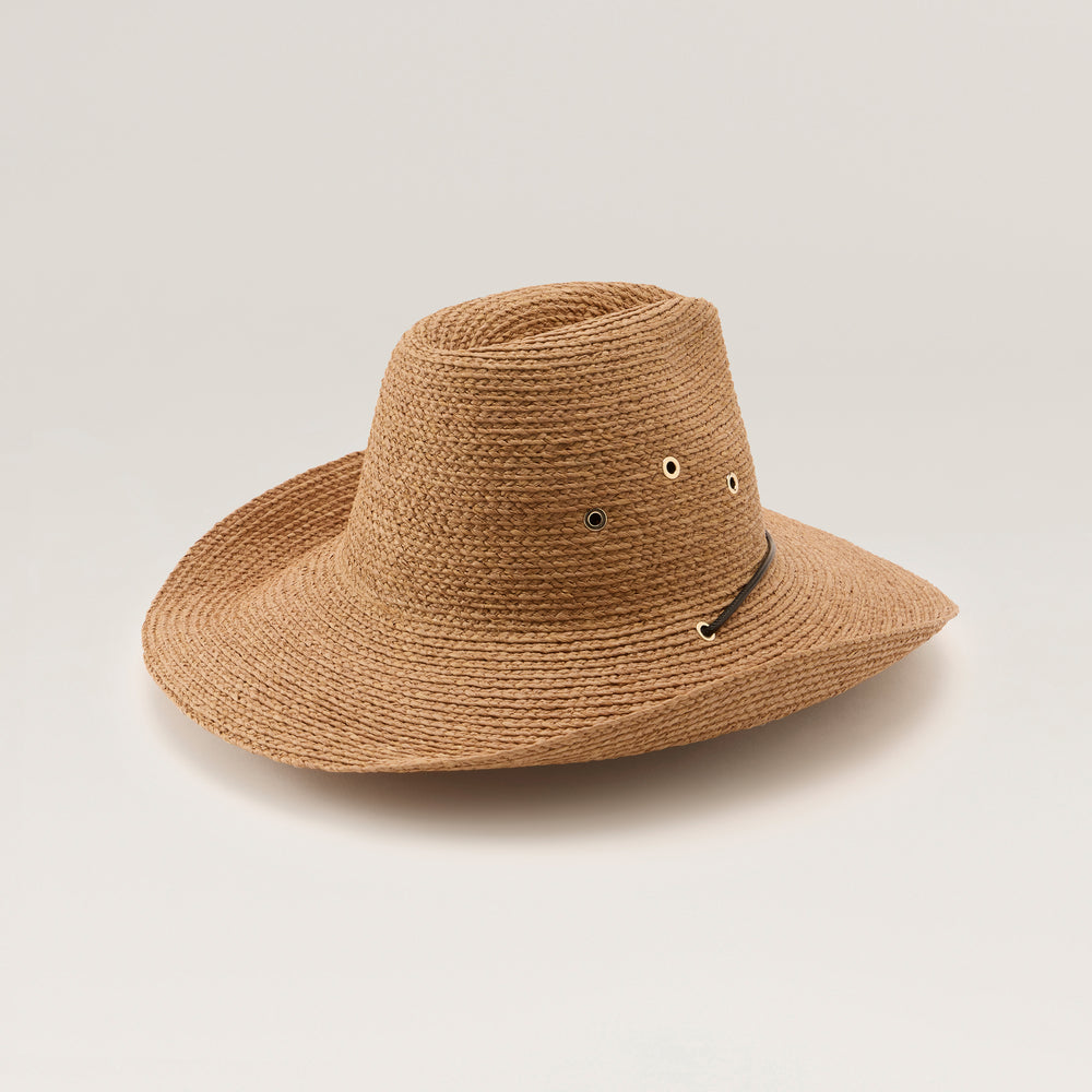 Buy Madison Raffia Braid Fedora - Nougat - Helen Kaminski