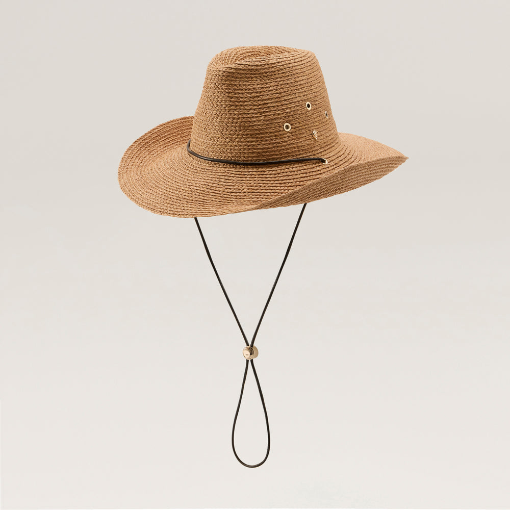 Buy Madison Raffia Braid Fedora - Nougat - Helen Kaminski