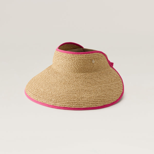 Helen Kaminski Woman’s Pink Visor Hat OSFM Pink Helen Kaminski Woman main image 4