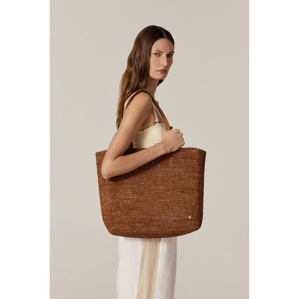 Matale Tote - Nutshell/Cotto - Large Tote Bag | Helen Kaminski US