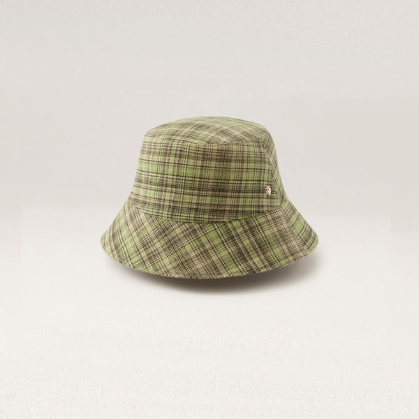 Buy Milton Check Bucket - Chartreuse - Helen Kaminski