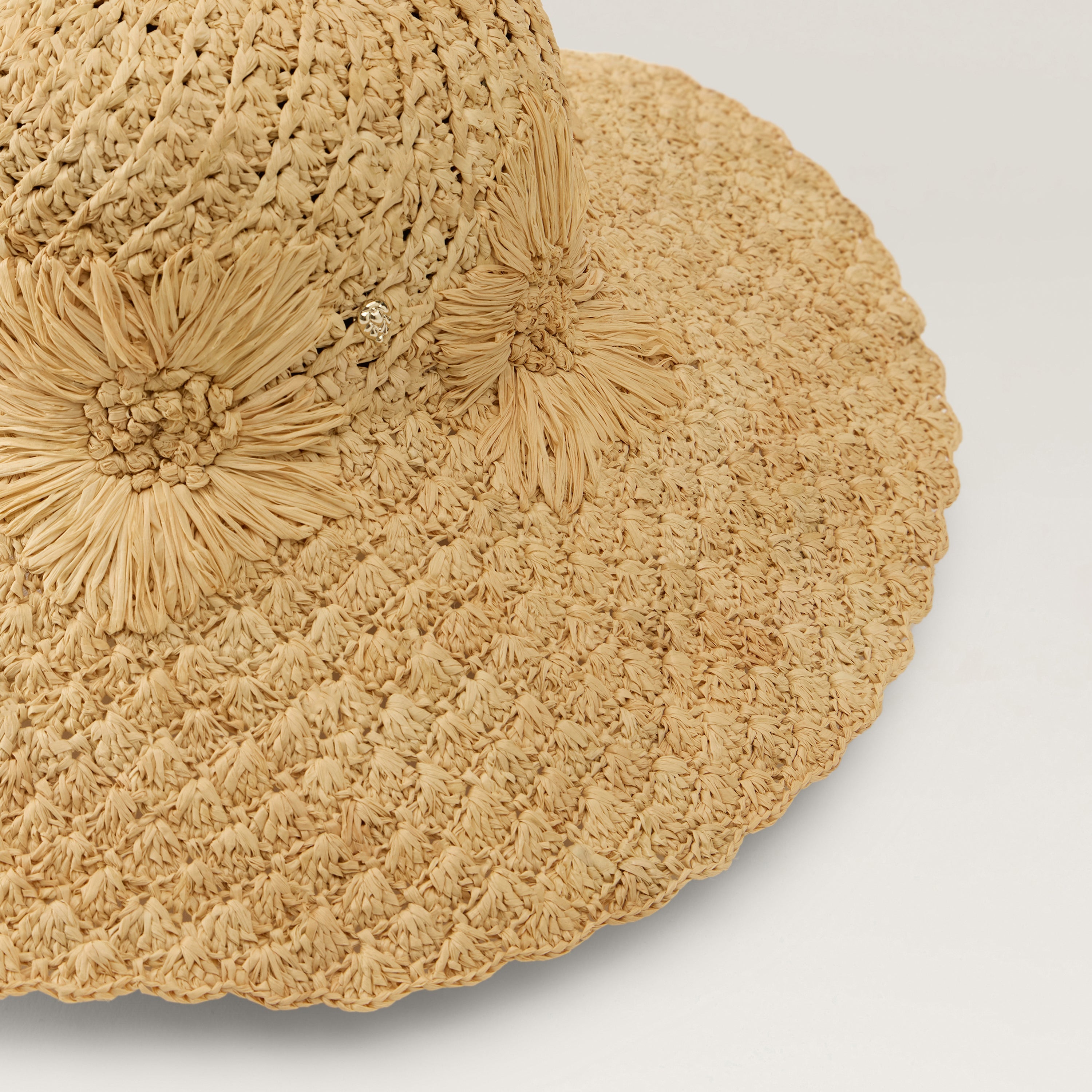 Nadia Raffia Crochet Sun Hat - Natural | Helen Kaminski US