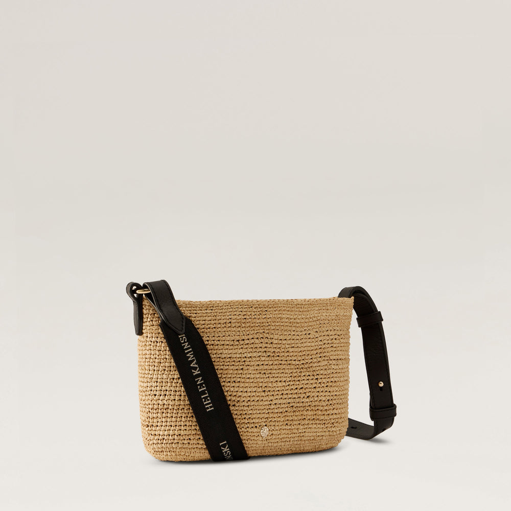 Nalin Raffia Crochet Crossbody Bag - Natural | Helen Kaminski US