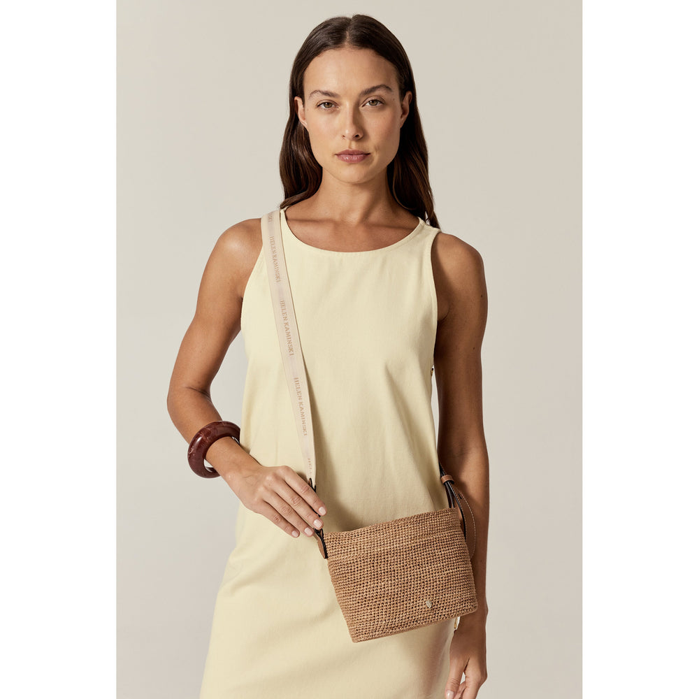 Nalin Raffia Crochet Crossbody Bag - Nougat | Helen Kaminski US