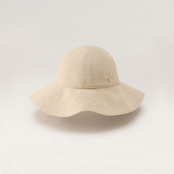 Nikini Linen Hat - Flax - Grey Round Crown Hat | Helen Kaminski US Nikini Linen Hat - Flax - Grey Round Crown Hat | Helen Kaminski US