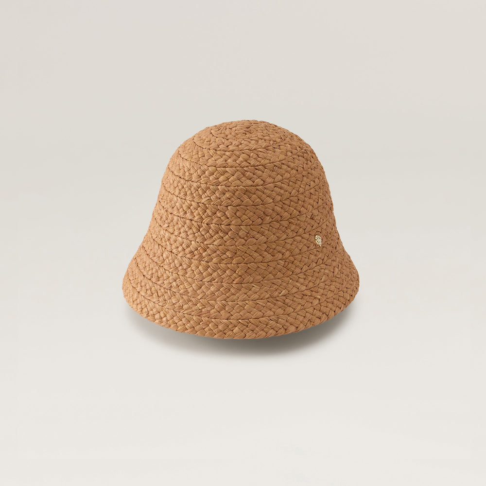 Passara Raffia Braid Cloche - Nougat/Garnet - Raffia Hat | Helen