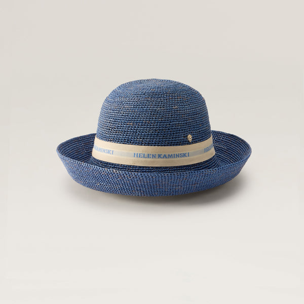 Provence Logo 10 Raffia Hat - Lapis | Helen Kaminski US