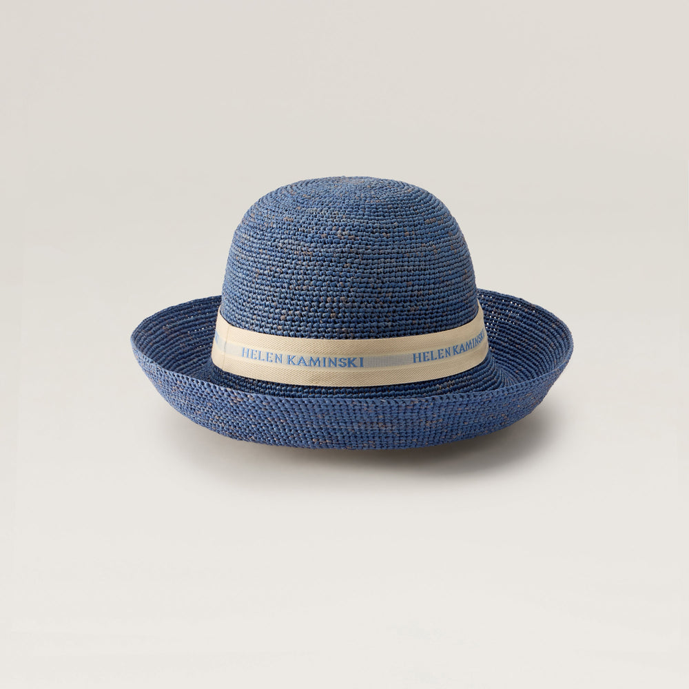 Provence Logo 10 Raffia Hat - Lapis | Helen Kaminski US