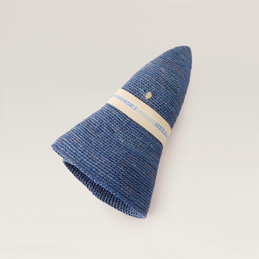Provence Logo 10 Raffia Hat - Lapis | Helen Kaminski US