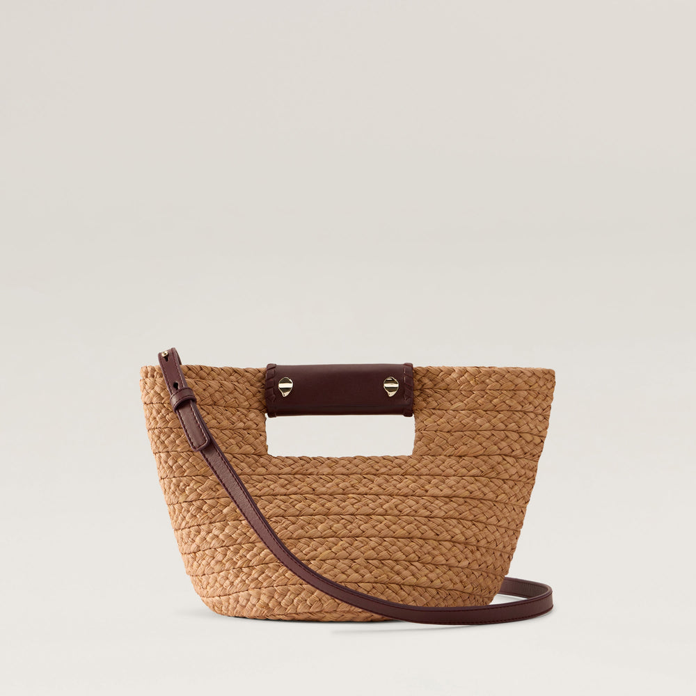 【美品】mame pvc bag / brown Remi Tote Mini - Nougat/Garnet - Small Tote Bag | Helen Kaminski US
