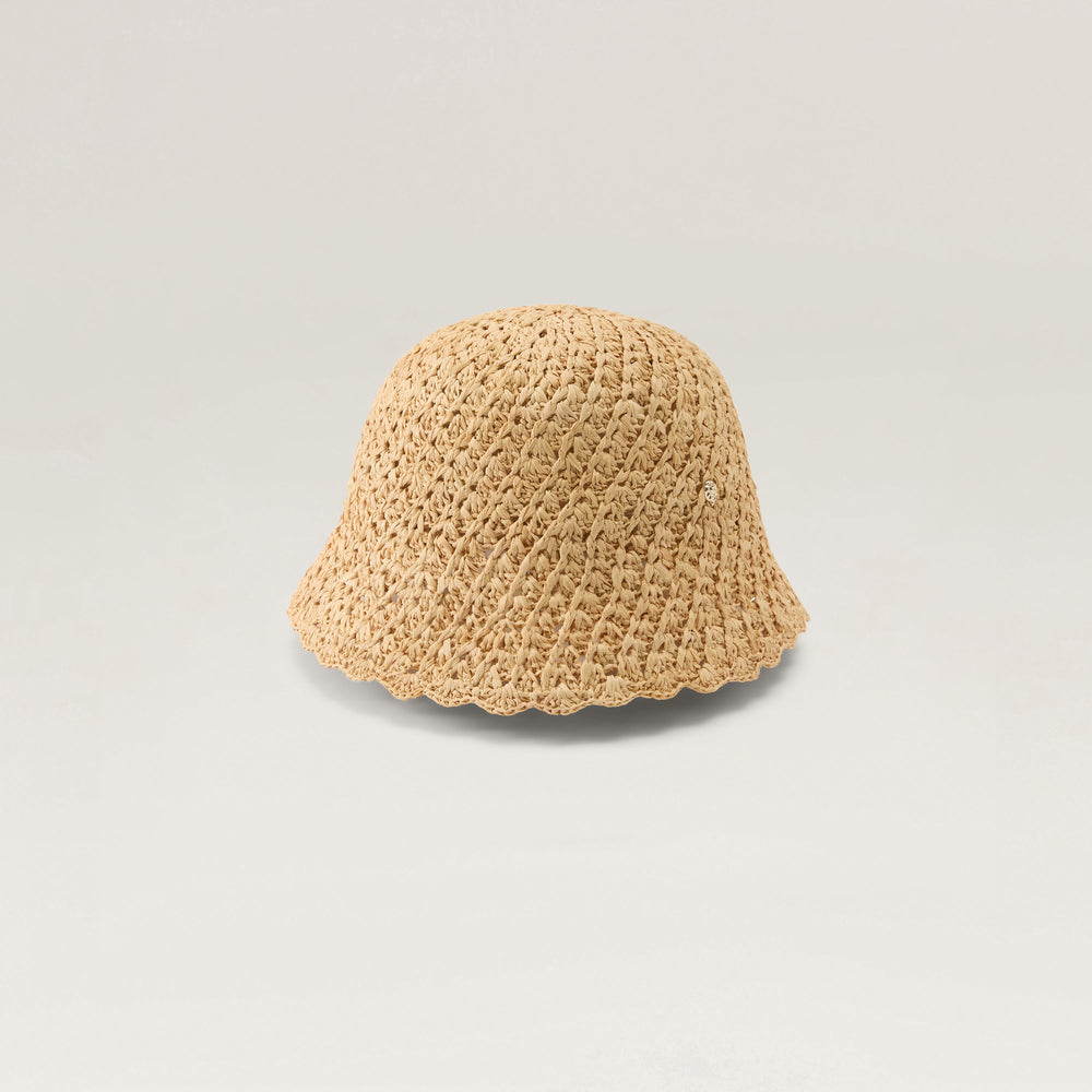 Rio Raffia Crochet Cloche Hat - Natural | Helen Kaminski US