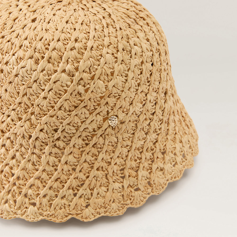 Rio Raffia Crochet Cloche Hat - Natural | Helen Kaminski US