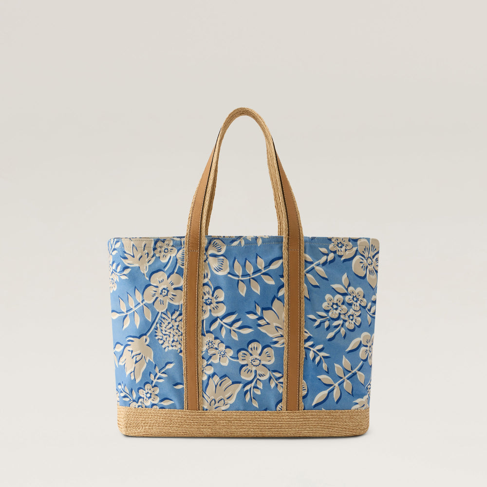 Shani Raffia Braid Tote - Lake - Large Tote Bag | Helen Kaminski US