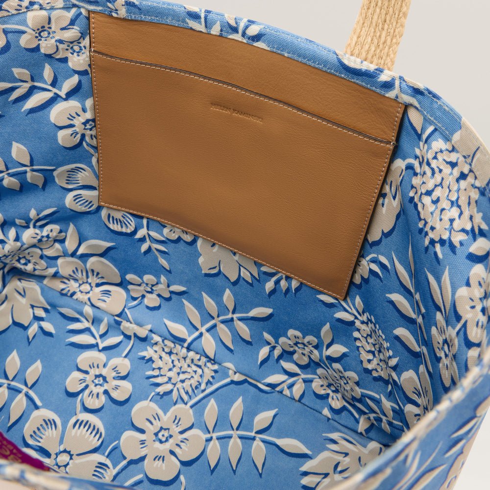 Shani Raffia Braid Tote - Lake - Large Tote Bag | Helen Kaminski US