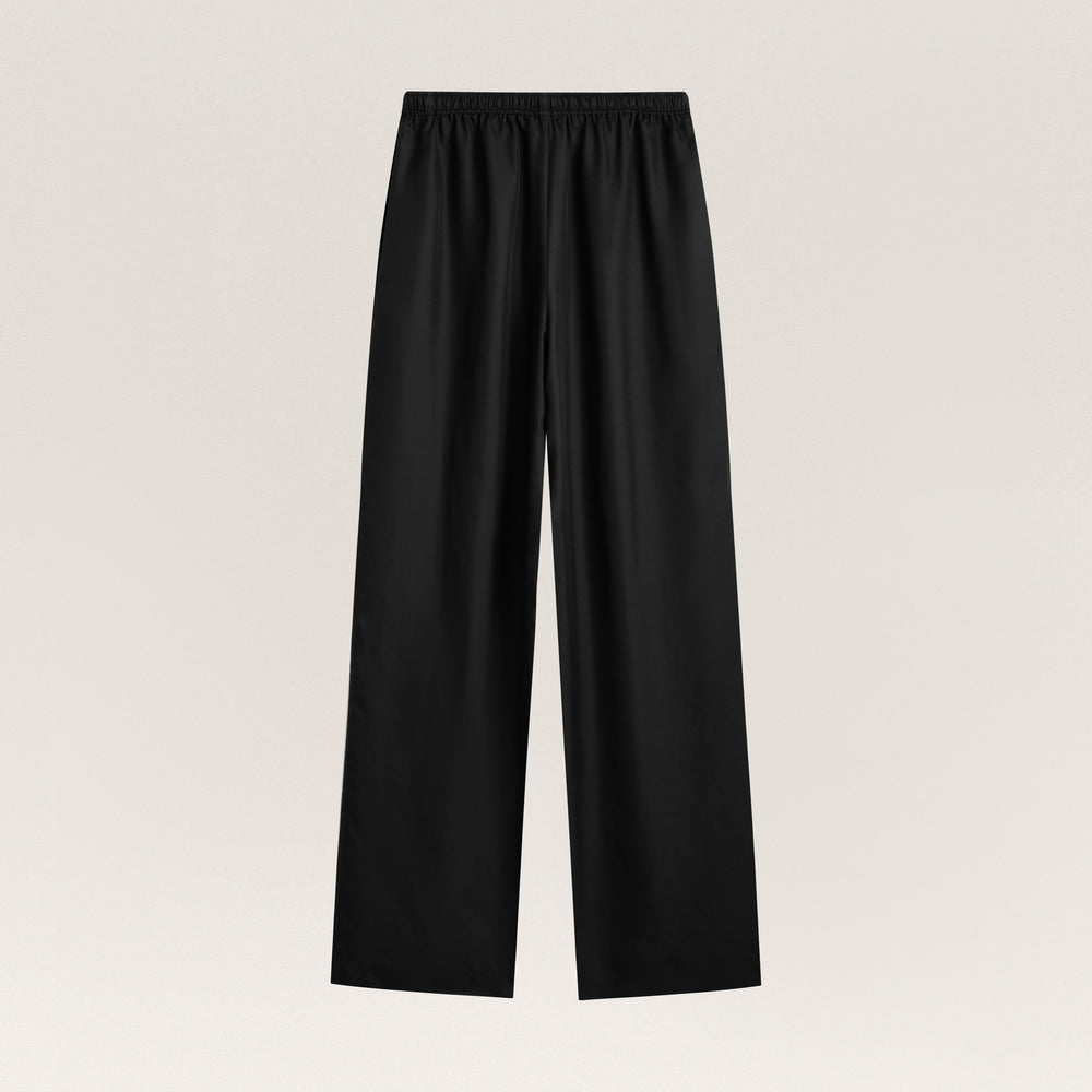 Silk Twill Drawstring Pants - Black | Clothing | Helen Kaminski US