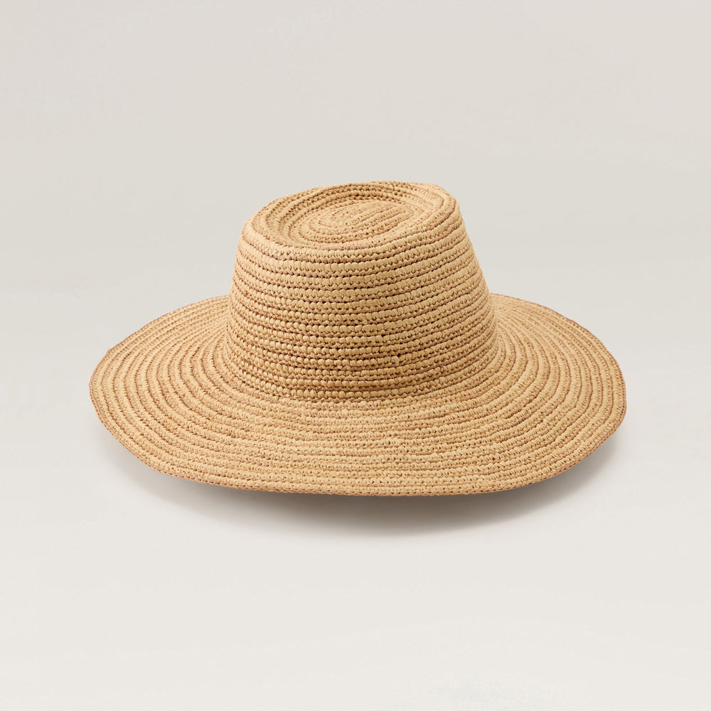 Steevie Raffia Stripe Fedora