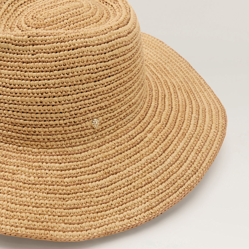 Steevie Raffia Stripe Fedora