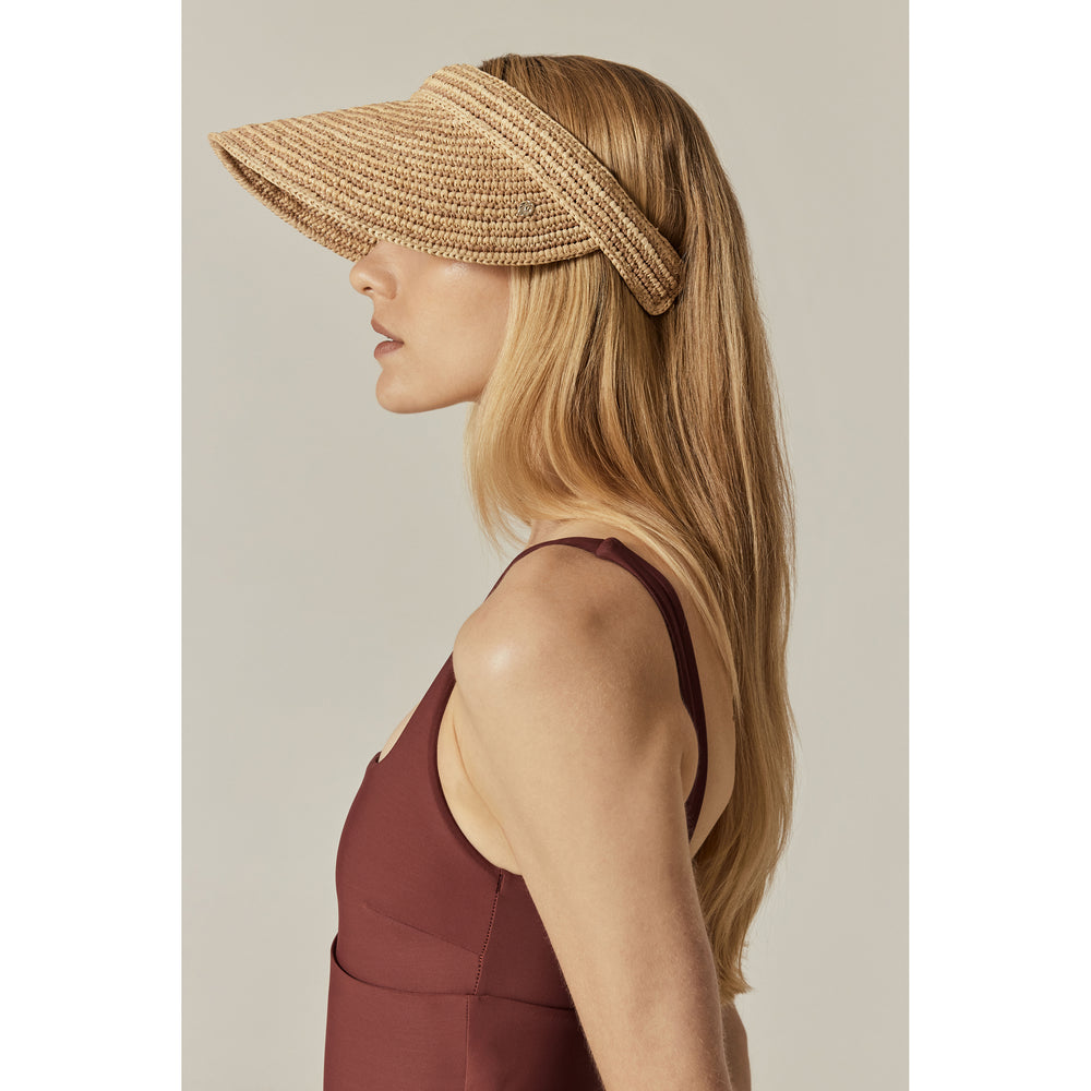 Sunlee Raffia Visor