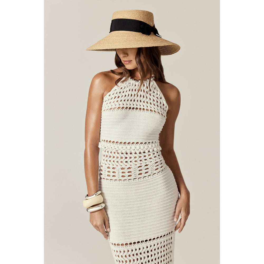 Tilly Raffia Braid Sun Hat - Natural/Black | Helen Kaminski US