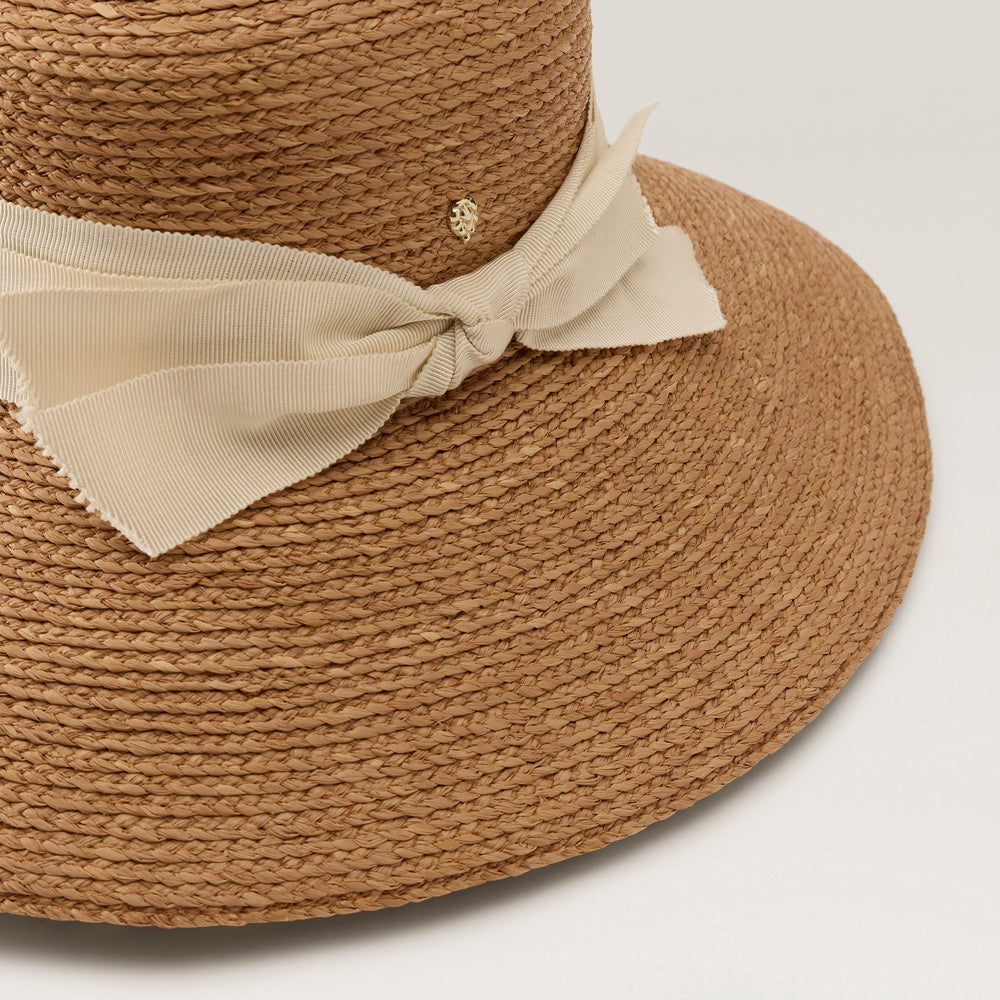 Tilly Raffia Braid Sun Hat - Nougat/Cream | Helen Kaminski US