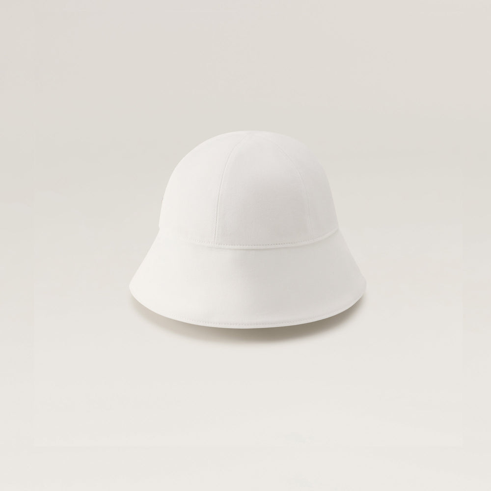 Zahara Organic Cotton Cloche Hat - White | Helen Kaminski US