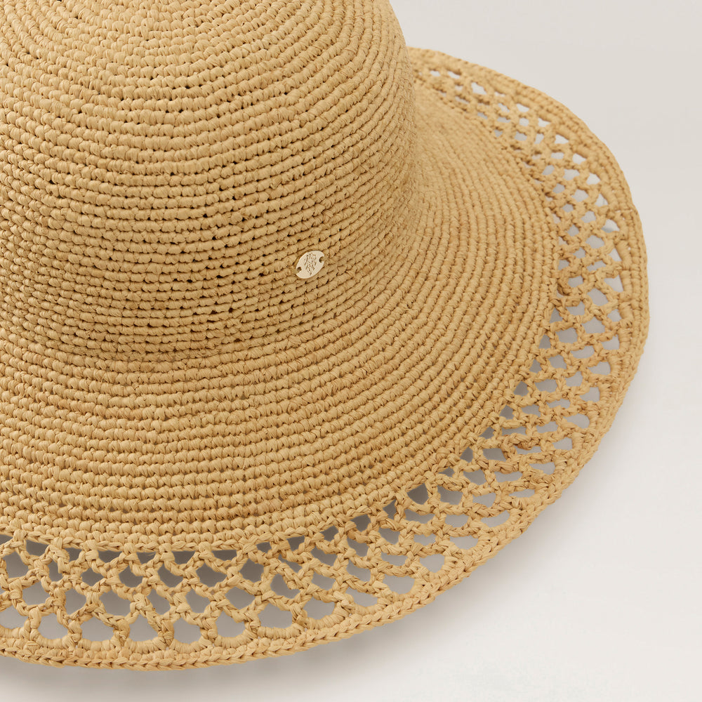 Zuri Raffia Sun Hat - Natural - Round Crown | Helen Kaminski US