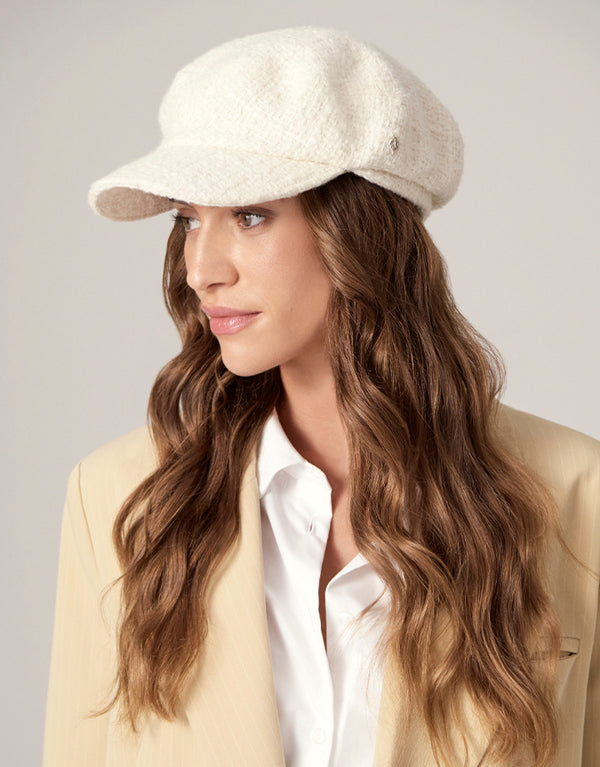 帽子 herlipto boucle knit cap ecru Her lip to（ハーリップトゥー）の「HLT Boucle Knit Cap（ニット