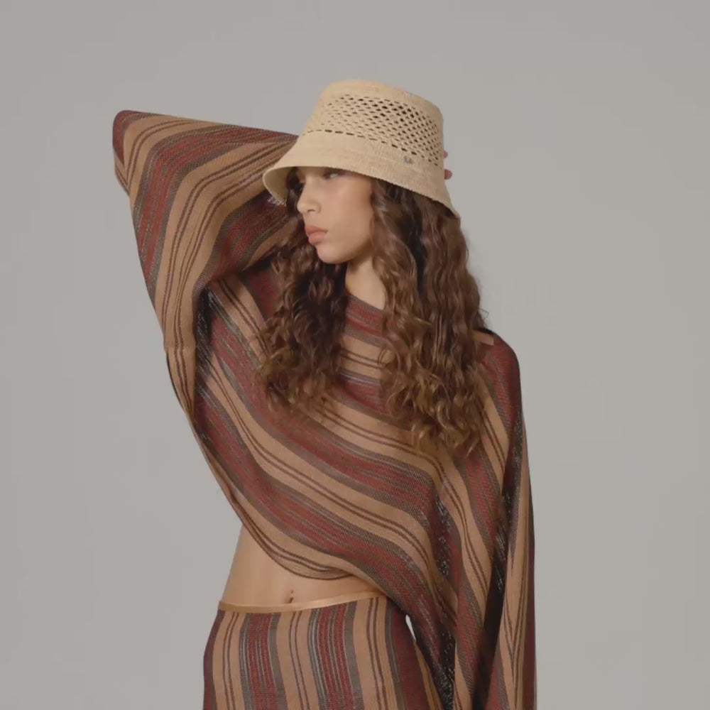 Hana Raffia Bucket - Natural - Bucket Hat | Helen Kaminski US