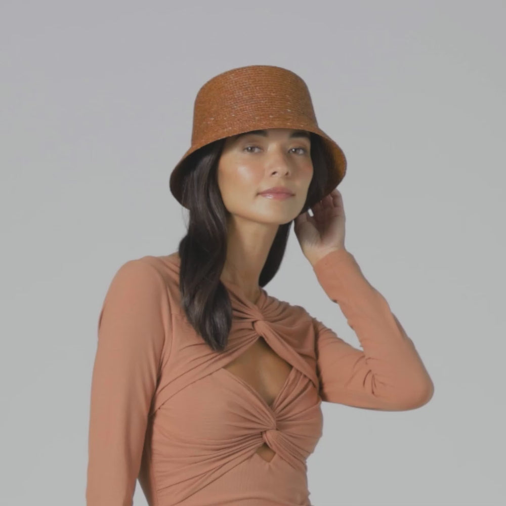 新品　HELENKAMINSKI　PiafTOTEwithRaffia Malia Fine Braid Raffia Bucket Hat - Nutshell | Helen Kaminski US