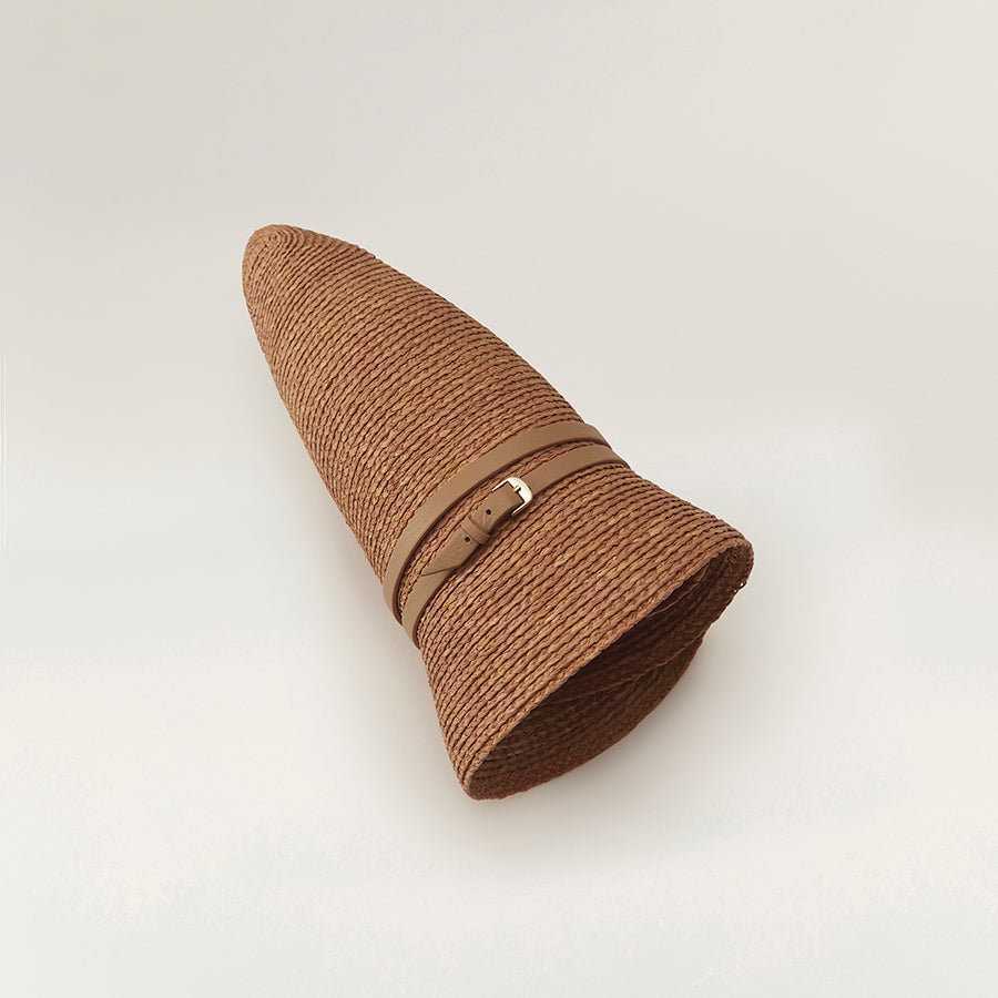 Shop the Besa 6 Round Crown Cloche Hat in Nougat/Nut | Helen Kaminski