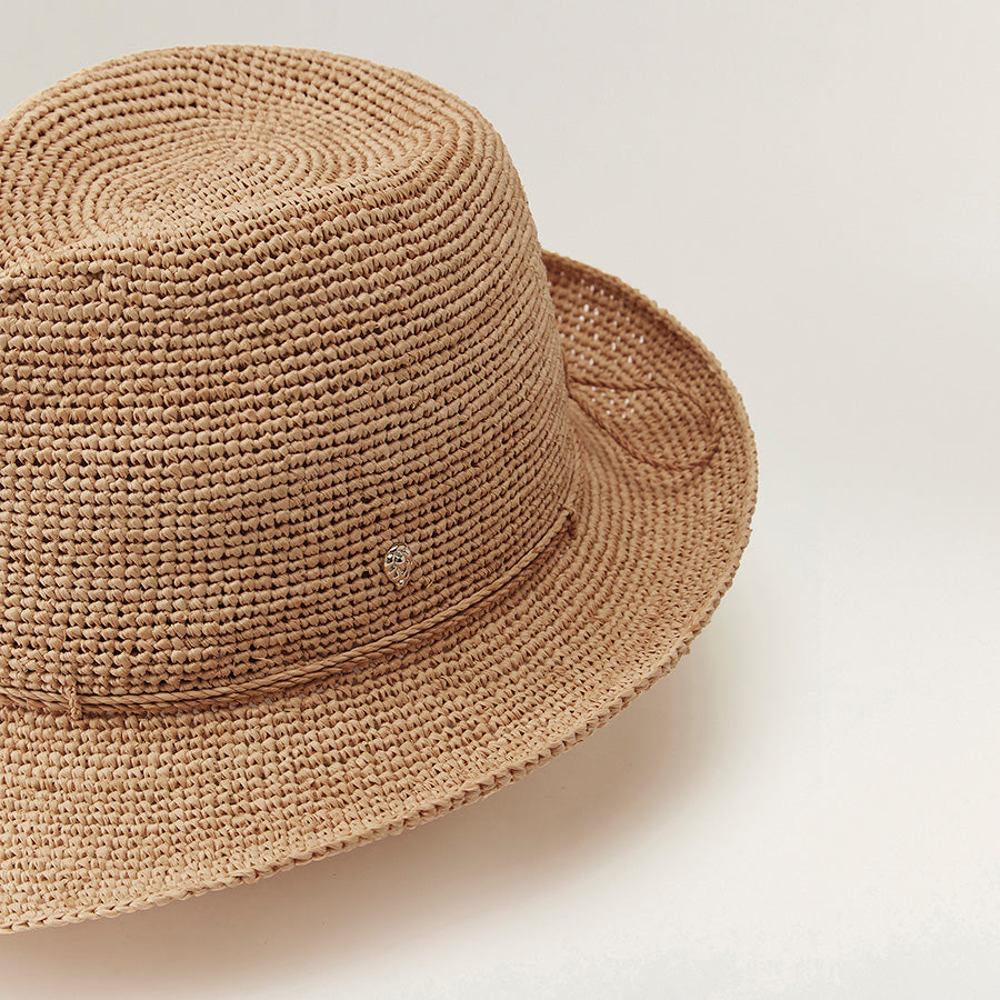 Shop the Fai Classic Fedora Hat in Nougat - Summer Hat | Helen