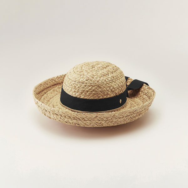 Classic 5 Women's Hat Natural Black - Helen Kaminski US