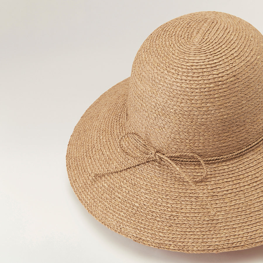 Delphina - Nougat - Beige Medium Brim Hat | Helen Kaminski US