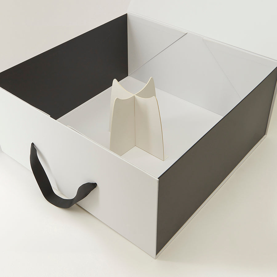 Hat Box Hatbox Round Black White Gold Geometric Design Cardboard Stora –  JAMsCraftCloset